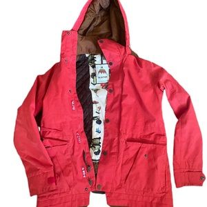 Burton Women's Red Hooded Jacket